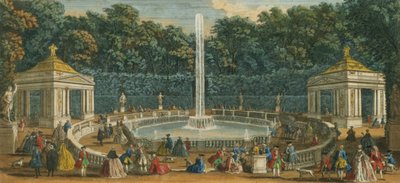 De koepels in de tuin van Versailles, uitgegeven door Laurie en Whittle, 1794 door Jacques Rigaud